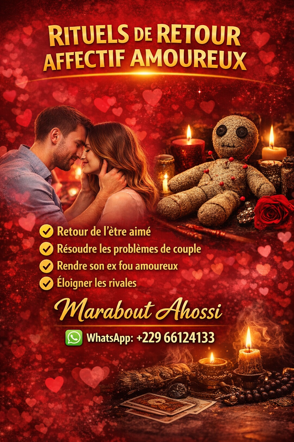 Comment faire revenir son ex rapidement. Tél+22966124133