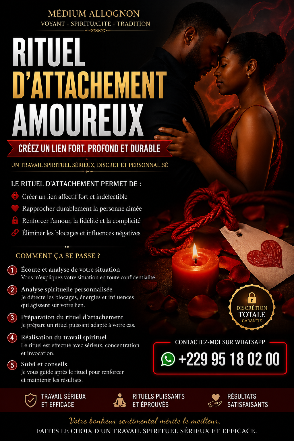 ✨ +229 95 18 02 00 – RITUEL D’ATTACHEMENT PUISSANT POUR CRÉER UN LIEN FORT & DURABLE