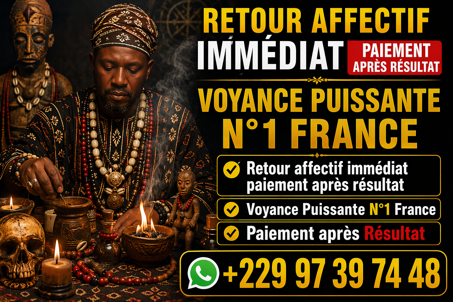 +22997397448 Attirer l’argent avec un portefeuille magique : marabout sérieux et efficace