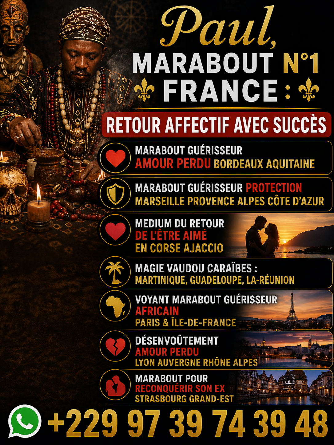 +22997397448 Portefeuille magique et marabout : solution rapide pour la prospérité