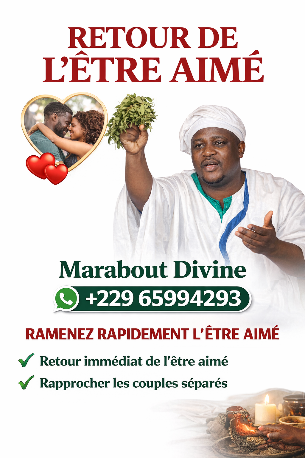 Marabout voyant africain Tél +22965994293