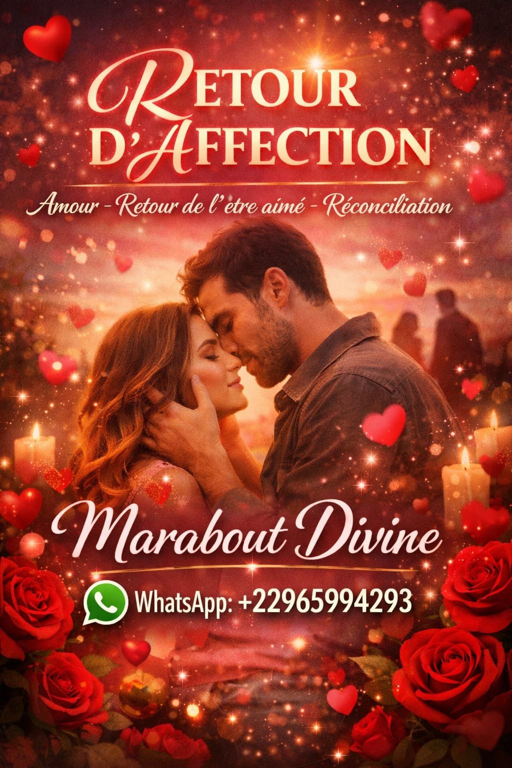 Retour affectif rapide en 24h Tél : +22965994293