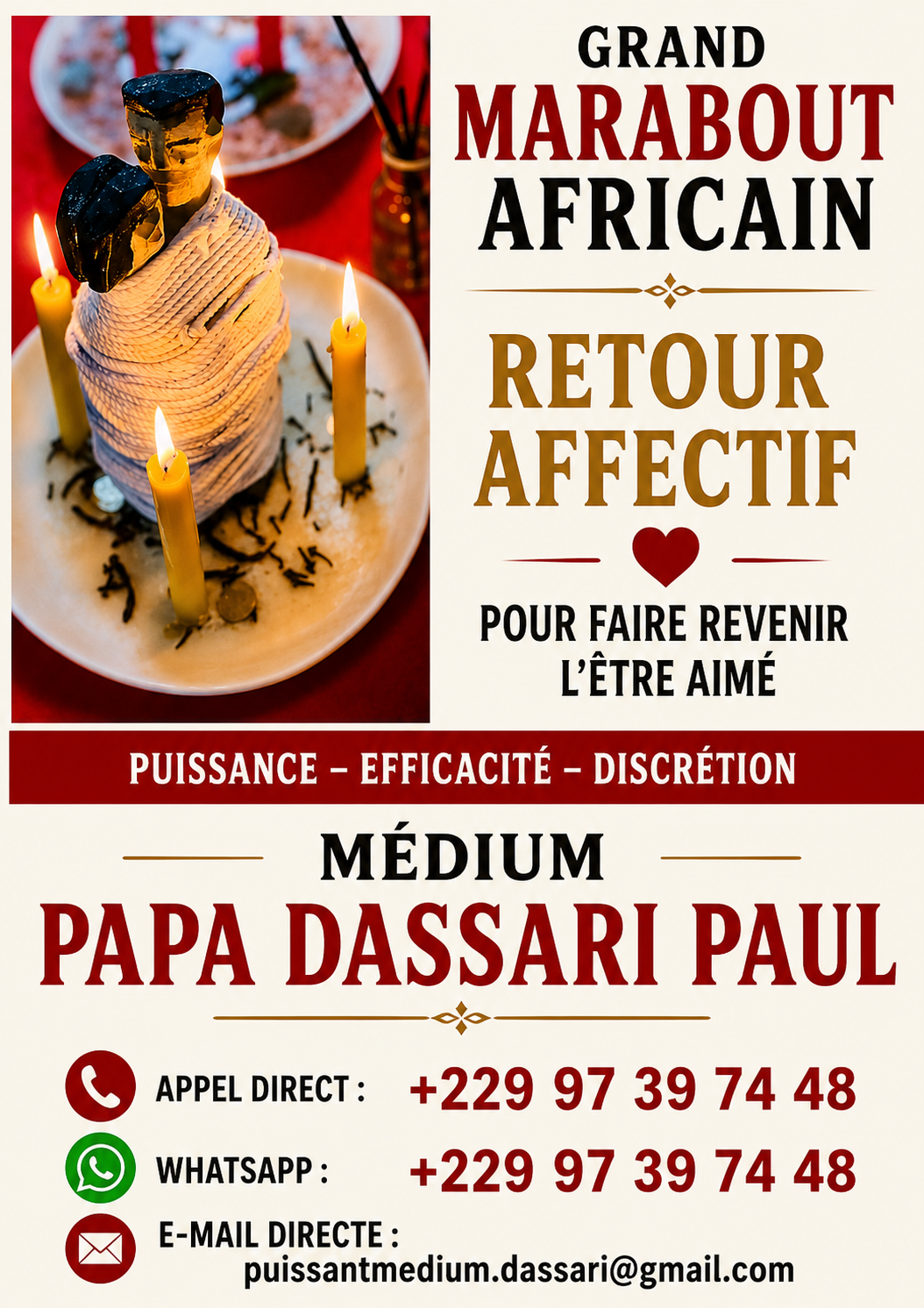 MARABOUT AFRICAIN – SPÉCIALISTE DE L’AMOUR